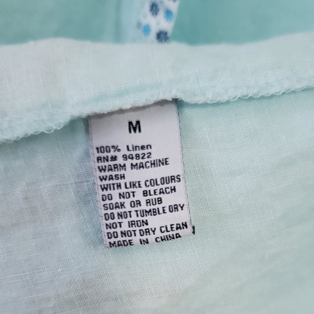 Bohio Short Sleeve Linen Button Down Shirt - Medium - Picture 5 of 5